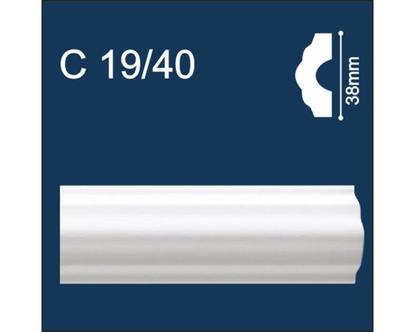 Потолочный Молдинг Solid C19/40 2м