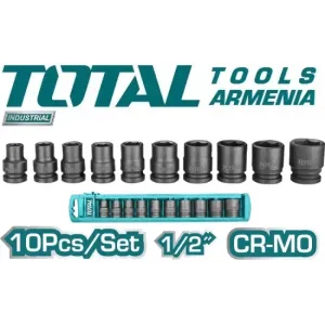 Հարվածային գլխիկների հավաքածու 10հատ 1/2դյույմ THISTD12101