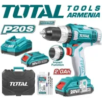 Հարվածային գայլիկոնիչ (դռել) պտուտակահան մարտկոցով /20Վ /2Ա/55Նմ /+1 Մարտկոց TIDLI2003