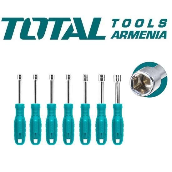 Գլխիկավոր պտուտակահանի հավաքածու 7 հատ TNSS0701